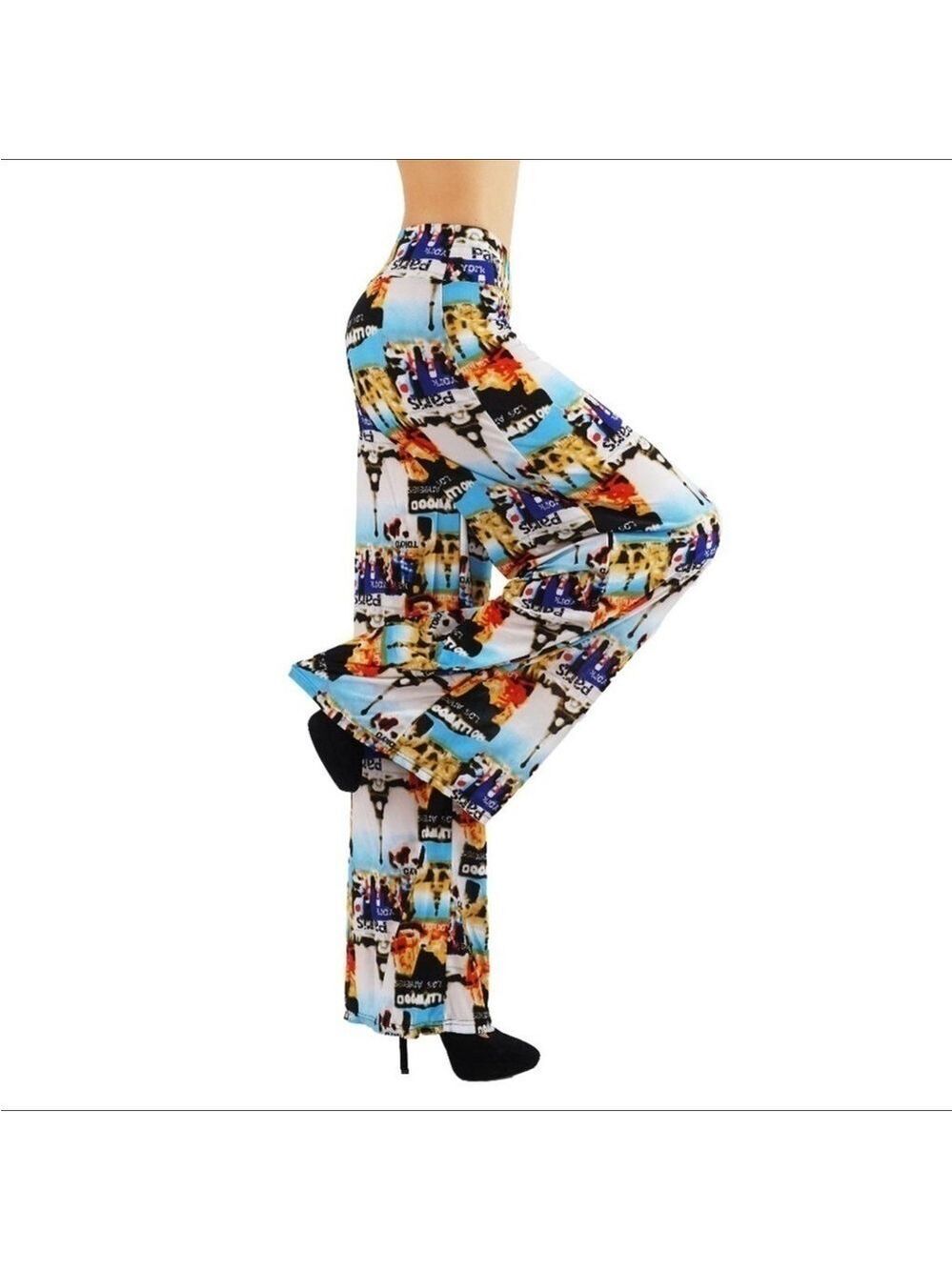 Geometric Multi Color Palazzo Pants